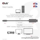 Club 3D Átalakító - CAC-1187 (Mini DisplayPort 1.4 to HDMI 4K120Hz / 8K60Hz HDR10+, 1.8m)