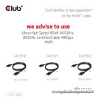 Club 3D Átalakító - CAC-1188 (Mini DisplayPort 1.4 to HDMI 8K60Hz, aktív, HDCP 2.2, 9cm)