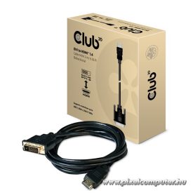   Club 3D Kábel - CAC-1210 (DVI-D to HDMI 1.4, 2m, M/M, Bidirectional, UHD 4K30Hz)