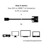 Club 3D Kábel - CAC-1211 (DVI-D to HDMI 1.4, 2m, M/F, kétirányú, UHD 4K30Hz, Arany érintkezők)