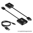 Club 3D Átalakító - CAC-1302 (HDMI 1.4 to VGA + Audio, 1080p@60Hz, Micro USB power)