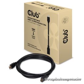   Club 3D Kábel - CAC-1321 (HDMI 2.0  M/F, 5m, 4K@30Hz, 10.2Gbps, Ethernet)