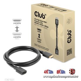   Club 3D Kábel - CAC-1322 (HDMI 2.1 Ultra High Speed, 4K120Hz 8K60Hz, 30AWG, 48Gbps, 1m, M/F)