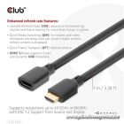 Club 3D Kábel - CAC-1322 (HDMI 2.1 Ultra High Speed, 4K120Hz 8K60Hz, 30AWG, 48Gbps, 1m, M/F)