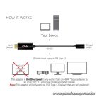 Club 3D Átalakító - CAC-1333 (HDMI to USB-C aktív, 4K60Hz, M/F)