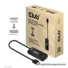Club 3D Átalakító - CAC-1335 (HDMI+Micro USB to DisplayPort, 4K120Hz/8K30Hz, M/F, aktív)