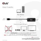 Club 3D Átalakító - CAC-1336 (HDMI+Micro USB to USB-C, 4K120Hz/8K30Hz)