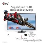 Club 3D Kábel - CAC-1371 (HDMI 2.1 Ultra High Speed, 4K120Hz, 8K60Hz, 48Gbps, M/M, 1m)