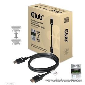   Club 3D Kábel - CAC-1372 (HDM 2.1, 4K120Hz, 8K60Hz, 48Gbps, 2m, M/M)