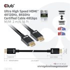 Club 3D Kábel - CAC-1372 (HDM 2.1, 4K120Hz, 8K60Hz, 48Gbps, 2m, M/M)