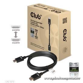   Club 3D Kábel - CAC-1373 (HDMI 2.1 Ultra High-Speed, 48Gbps, 4K120Hz, 8K60Hz, M/M, 3m)