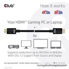 Club 3D Kábel - CAC-1373 (HDMI 2.1 Ultra High-Speed, 48Gbps, 4K120Hz, 8K60Hz, M/M, 3m)