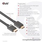 Club 3D Kábel - CAC-1375 (HDMI 2.1 Ultra High Speed, M/M, 4K120Hz, 8K60Hz, 48Gbps, 5m, VRR,QMS,QFT,eARC,HDR)