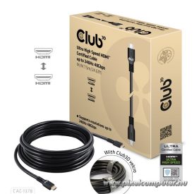   Club 3D Kábel - CAC-1378 (HDMI 2.1 Ultra High Speed, 240Hz, 48Gbps, M/M, 7.5m)