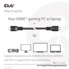Club 3D Kábel - CAC-1378 (HDMI 2.1 Ultra High Speed, 240Hz, 48Gbps, M/M, 7.5m)