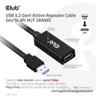 Club 3D kábel - CAC-1404 (3.2 USB-A, Active Repeater, 5Gbps, 5m)