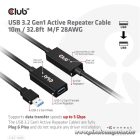 Club 3D kábel - CAC-1405 (3.2 USB-A, Active USB hosszabító 5Gbps, 10m)