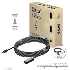  Club 3D kábel - CAC-1406 (3.2 USB-A, Active USB hosszabító kábel, 5Gbps, 15m)