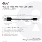 Club 3D kábel - CAC-1408 (2.0 USB-A, Micro USB, 5Gbps, 1m)