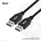 Club 3D kábel - CAC-1409 (USB-A Gen2, M/M, 10Gbps, 3A, 15W, 5V/3A, 0.5m)
