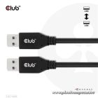 Club 3D kábel - CAC-1409 (USB-A Gen2, M/M, 10Gbps, 3A, 15W, 5V/3A, 0.5m)