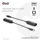 Club 3D Átalakító - CAC-1421 (USB-A to RJ45, 5 GBps, M/F)