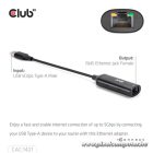Club 3D Átalakító - CAC-1421 (USB-A to RJ45, 5 GBps, M/F)