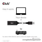 Club 3D Átalakító - CAC-1421 (USB-A to RJ45, 5 GBps, M/F)