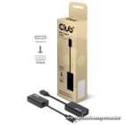 Club 3D Átalakító - CAC-1502 (3.1 USB-C Gen 1 to VGA, 1080p 60 FPS)