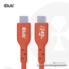 Club 3D Kábel - CAC-1511 (USB2 Type-C, 480Mb, 240W PD EPR, 1m, Bidirektional, USB-IF tanúsítvány)