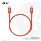 Club 3D Kábel - CAC-1511 (USB2 Type-C, 480Mb, 240W PD EPR, 1m, Bidirektional, USB-IF tanúsítvány)