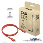 Club 3D Kábel - CAC-1511 (USB2 Type-C, 480Mb, 240W PD EPR, 1m, Bidirektional, USB-IF tanúsítvány)