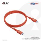Club 3D Kábel - CAC-1511 (USB2 Type-C, 480Mb, 240W PD EPR, 1m, Bidirektional, USB-IF tanúsítvány)