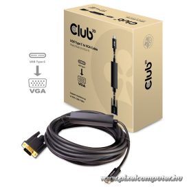 Club 3D Kábel - CAC-1512 (USB-C Gen 1 to VGA, 5m)