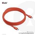 Club 3D Kábel - CAC-1515 (USB2.0 Type-C, 480Mb, 240W PD, 4m, kétirányú, USB-IF Certified)