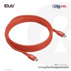 Club 3D Kábel - CAC-1515 (USB2.0 Type-C, 480Mb, 240W PD, 4m, kétirányú, USB-IF Certified)