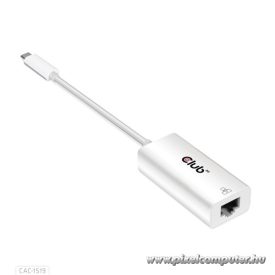   Club 3D Átalakító - CAC-1519 (USB-C (3.2 USB-C Gen 1 to RJ45 1GB Ethernet, aktív)