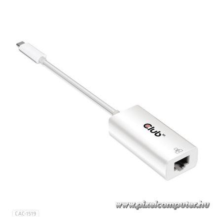 Club 3D Átalakító - CAC-1519 (USB-C (3.2 USB-C Gen 1 to RJ45 1GB Ethernet, aktív)