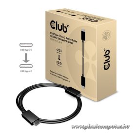   Club 3D Kábel - CAC-1522 (3.1 USB-C Gen 1 to 3.1 USB-C Gen 1, 10Gbps, 100W PD, 0,8m, 4K60Hz)
