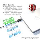 Club 3D Kábel - CAC-1522 (3.1 USB-C Gen 1 to 3.1 USB-C Gen 1, 10Gbps, 100W PD, 0,8m, 4K60Hz)