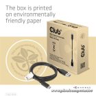 Club 3D Kábel - CAC-1523 (3.1 USB-C Gen 2 to 3.1 USB-A Gen 2, 10Gbps, 60W PD2.0, 1m, Bidirectional, 4K60Hz)