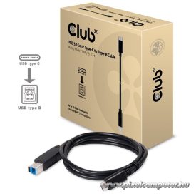   Club 3D Kábel - CAC-1524 (3.1 USB-C Gen 2 to 3.1 USB-B Gen 2, 10Gbps, 1m)