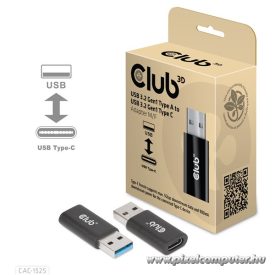   Club 3D Átalakító - CAC-1525 (3.2 USB-A Gen 1 to 3.2 USB-C Gen 1, Bidirectional)