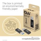 Club 3D Átalakító - CAC-1525 (3.2 USB-A Gen 1 to 3.2 USB-C Gen 1, Bidirectional)