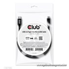 Club 3D Kábel - CAC-1526 (2.0 USB-C Gen 1 to Micro USB, 1m, Bidirectional)