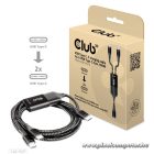Club 3D Kábel - CAC-1527 (USB-C Y kábel, 100W PD, 1.83m, 2xUSB-C)
