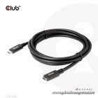 Club 3D Kábel - CAC-1529 (USB-C Gen 1 to USB-C, 5Gbps, 60W, 4K60Hz, M/F, 2m)