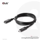 Club 3D Kábel - CAC-1531 (USB-C Gen 1 to USB-C, 5Gbps, 60W, 4K60Hz, M/F, 1m)