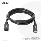 Club 3D Kábel - CAC-1531 (USB-C Gen 1 to USB-C, 5Gbps, 60W, 4K60Hz, M/F, 1m)