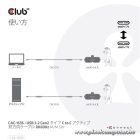 Club 3D Kábel - CAC-1535 (3.2 USB-C Gen 2 to 3.2 USB-C Gen 2, 60W PD, 8K60Hz, Bidirectional, 5m)